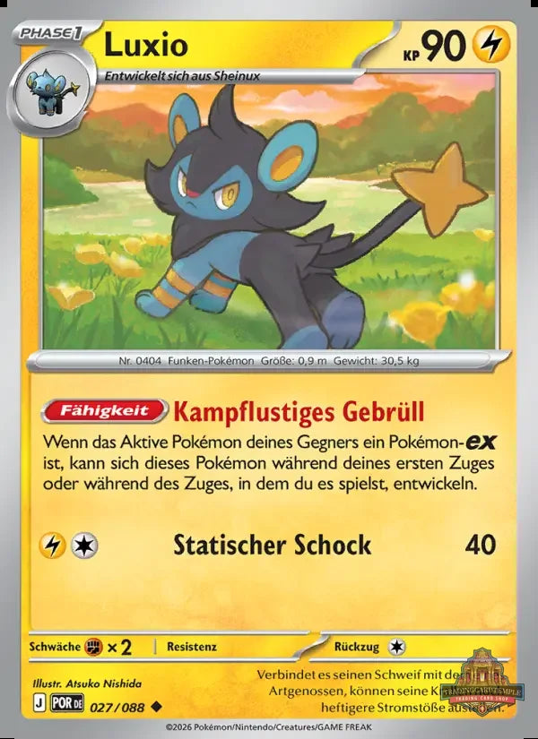 Sammelkarten Pokemon Luxio 027/088 Reverse Holo