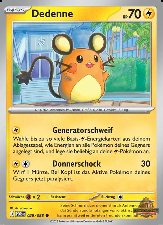 Sammelkarten Pokemon Dedenne 029/088 