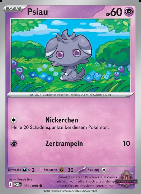 Sammelkarten Pokemon Psiau 033/088 Reverse Holo