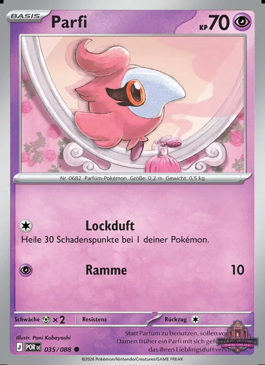 Sammelkarten Pokemon Parfi 035/088 Reverse Holo