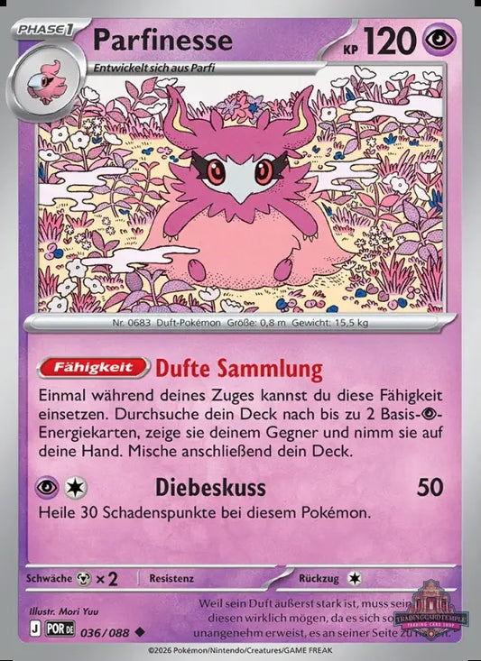 Sammelkarten Pokemon Parfinesse 036/088 Reverse Holo 