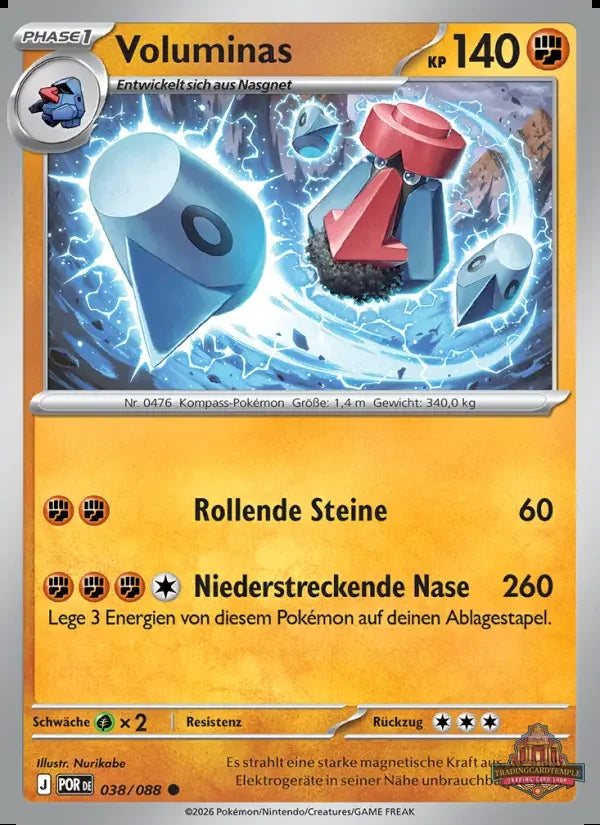 Sammelkarten Pokemon Volminas 038/088 