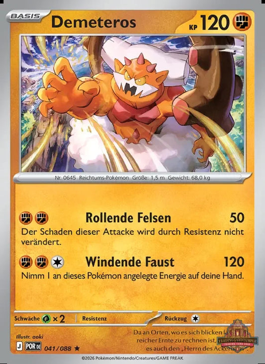 Sammelkarten Pokemon Demeteros 041/088 Reverse Holo 