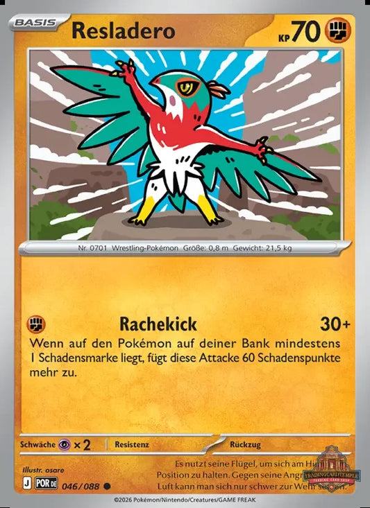 Sammelkarten Pokemon Resladero 046/088 Reverse Holo 