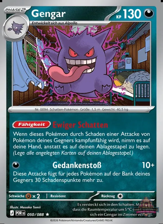 Sammelkarten Pokemon Gengar 050/088 Holo