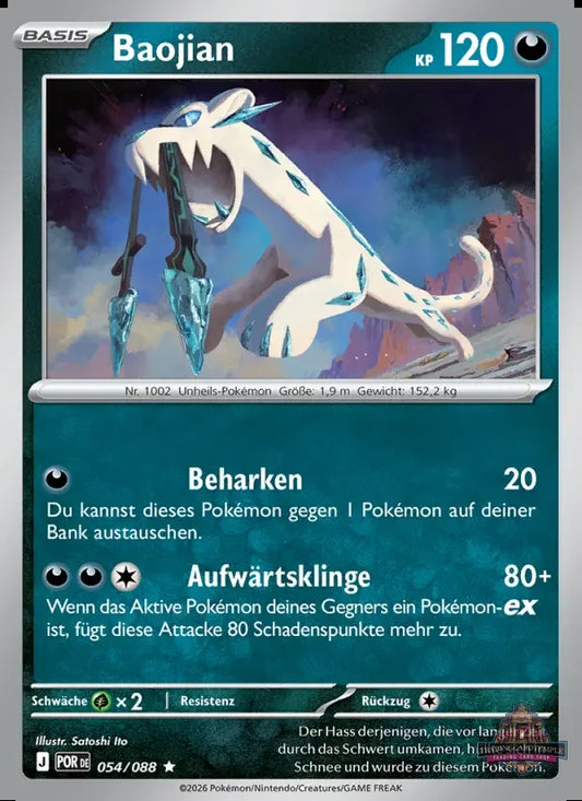 Sammelkarten Pokemon Baojan 054/088 Reverse Holo