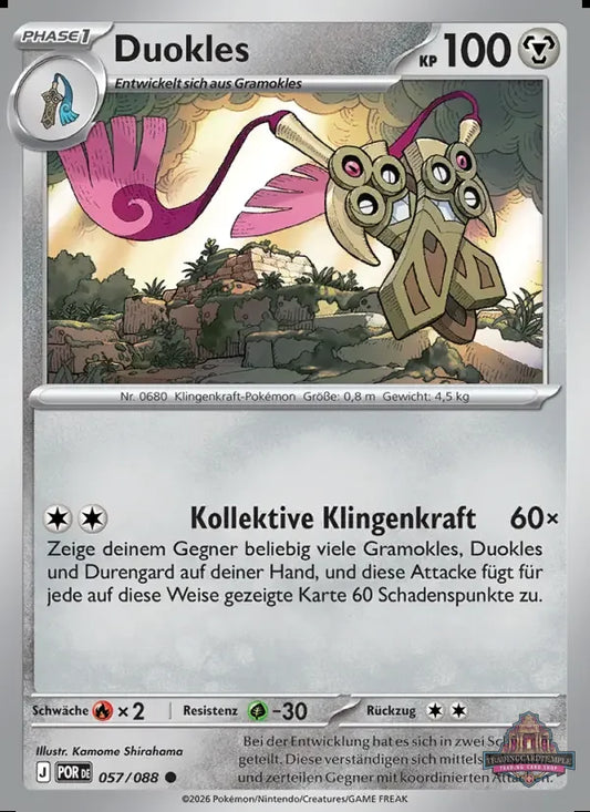 Sammelkarten Pokemon Duokles 057/088