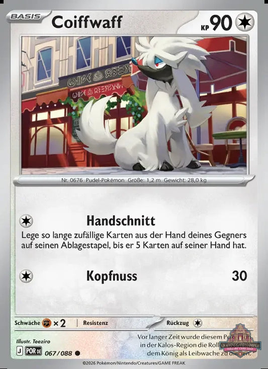 Sammelkarten Pokemon Coiffwaff 067/088 Reverse Holo 