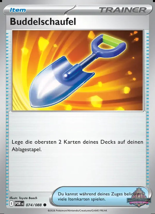 Sammelkarten Pokemon Buddelschaufel 074/088 Reverse Holo