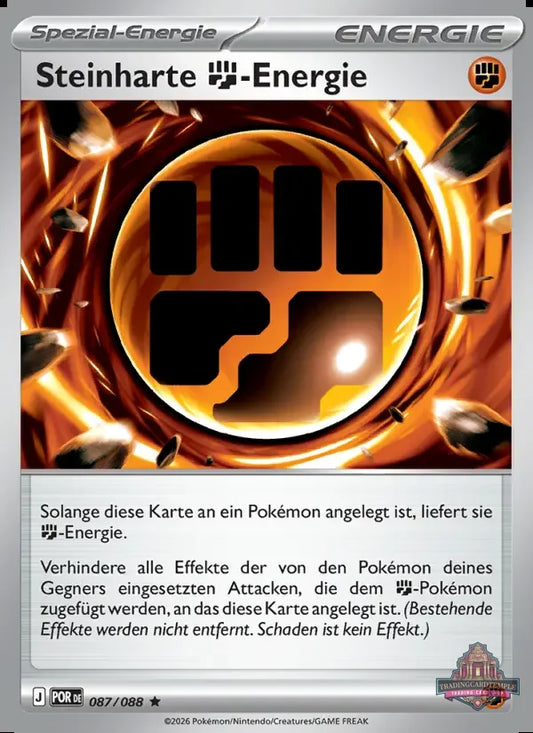 Sammelkarten Pokemon Steinharte Kampf-Energie 087/088