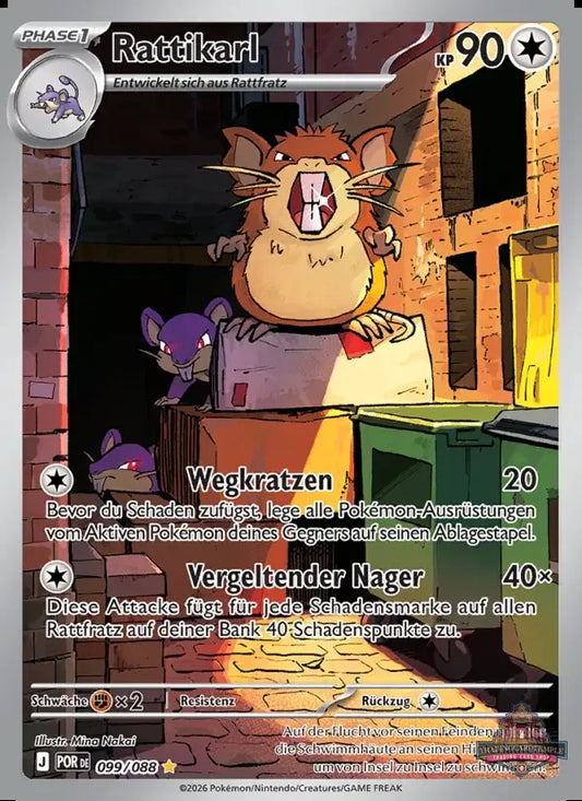 Sammelkarten Pokemon Rattikarl 099/088 