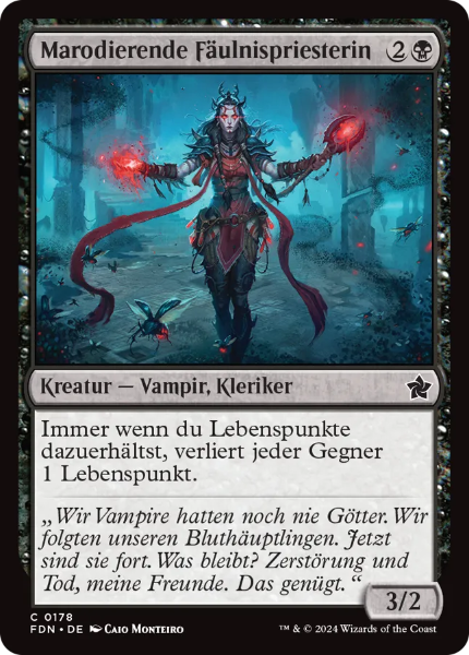 Sammelkarten MTG Marodierende Fäulnispriesterin FDN #178 (DEU)