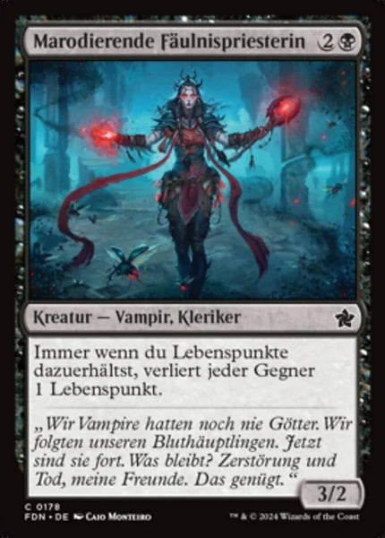 Sammelkarten MTG Marodierende Fäulnispriesterin FDN #178 (DEU)