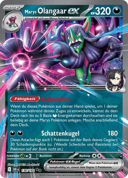 Sammelkarten Pokemon Marys Olangaar es 136/182