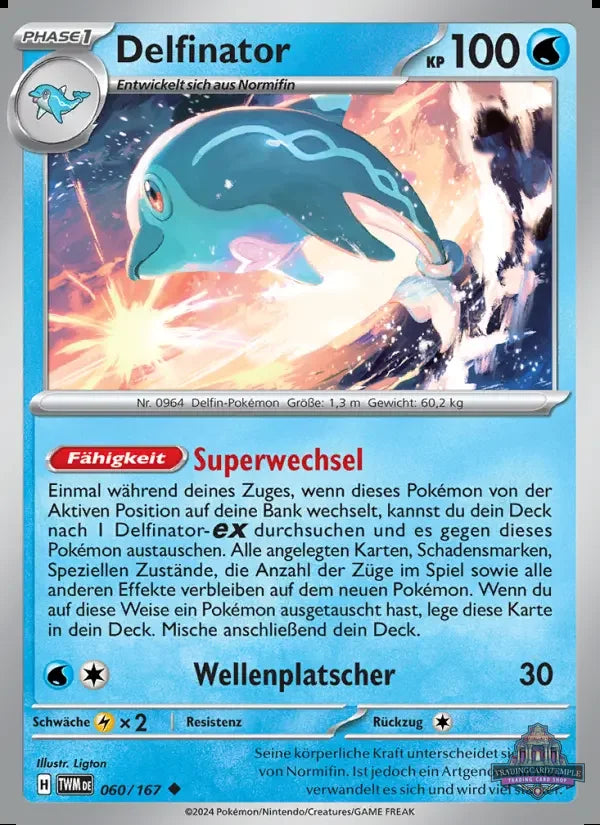 Sammelkarten Pokemon Delfinator 060/167 Holo