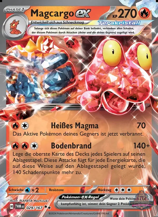 Sammelkarten Pokemon Magcargo ex 029/167