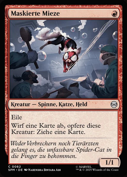 Sammelkarten MTG Maskierte Mieze SPM #82 (DEU)