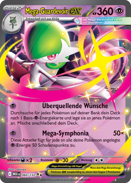 Sammelkarten Pokemon Mega-Guardevoir ex 060/132 Holo