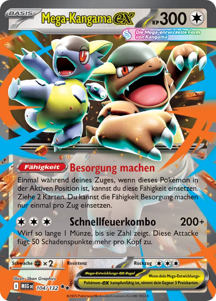 Sammelkarten Pokemon Mega-Kangama ex 104/132 Holo