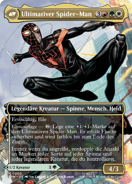 Sammelkarten MTG Miles Morales SPM #200 / Ultimativer Spider-Man SPM #200