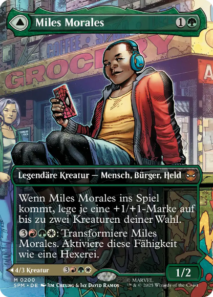 Sammelkarten MTG Miles Morales SPM #200 / Ultimativer Spider-Man SPM #200
