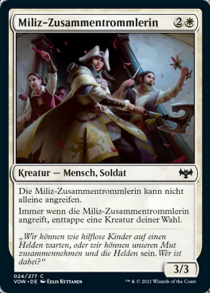 Sammelkarten MTG Miliz-Zusammentrommlerin VOW #24 (DEU)