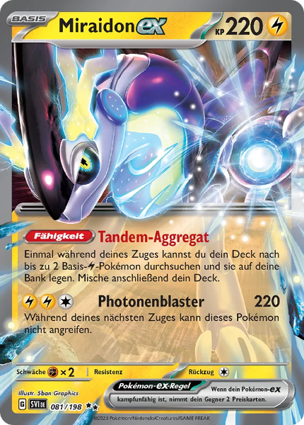 Sammelkarten Pokemon Miraidon ex 081/198 Holo