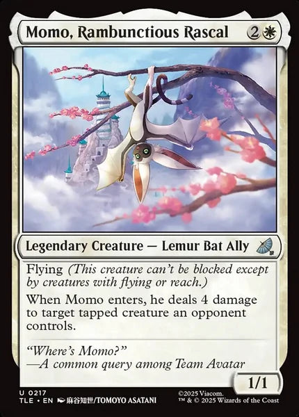 Sammelkarten MTG Momo, Rambunctious Rascal TLE #217 (ENG)