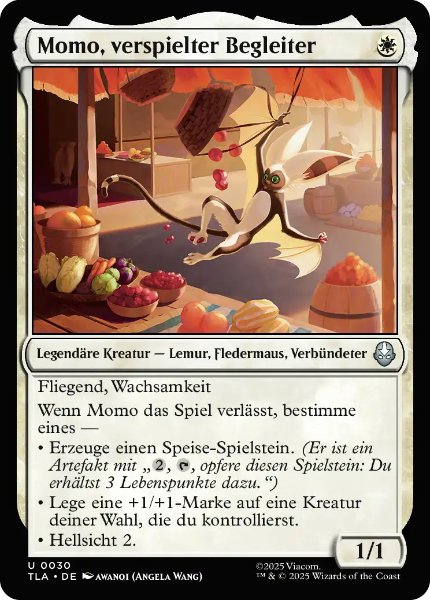 Sammelkarten MTG Momo, verspielter Begleiter TLA #30