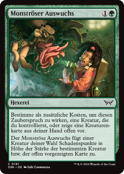 Sammelkarten MTG Monströser Auswuchs DSK #191