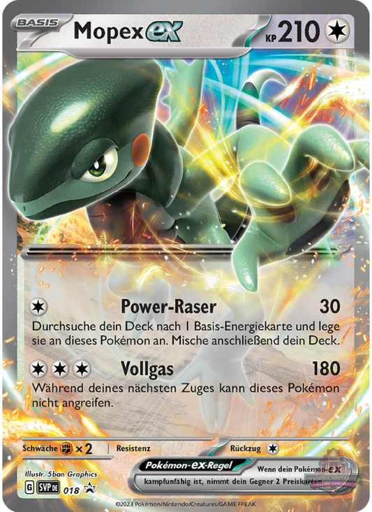Sammelkarten Pokemon Mopex ex 018 