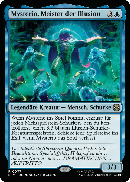 Sammelkarten MTG Mysterio, Meister der Illusion SPM #37 Foil