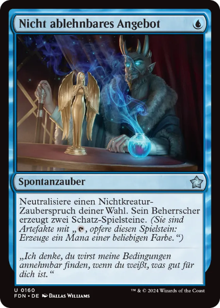 Sammelkarten MTG Nicht ablehnbares Angebot FDN #160 