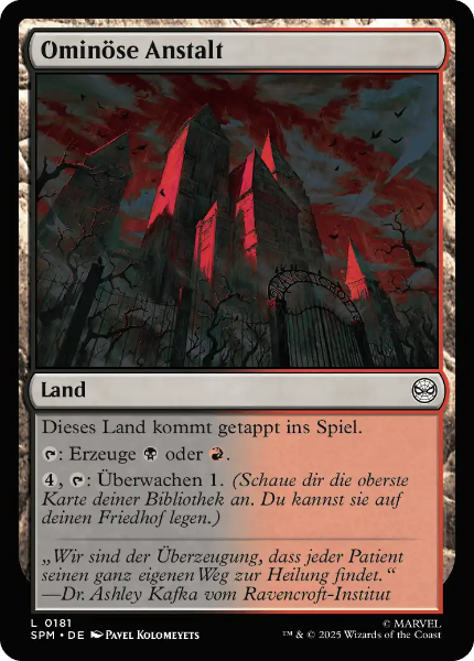 Sammelkarten MTG Ominöse Anstalt SPM #181