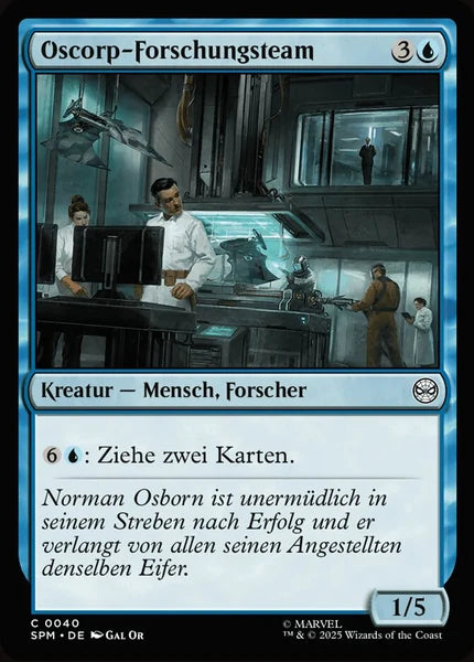 Sammelkarten MTG Oscorp-Forschungsteam SPM #40 (DEU)
