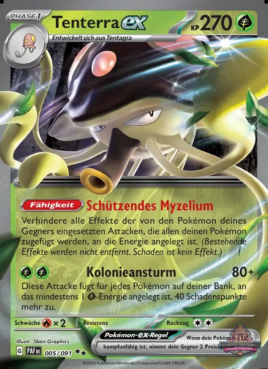 Sammelkarten Pokemon Tenterra ex 005/091