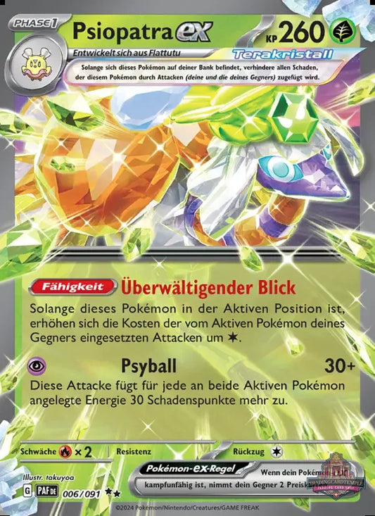 Sammelkarten Pokemon Psiopatra ex 006/091
