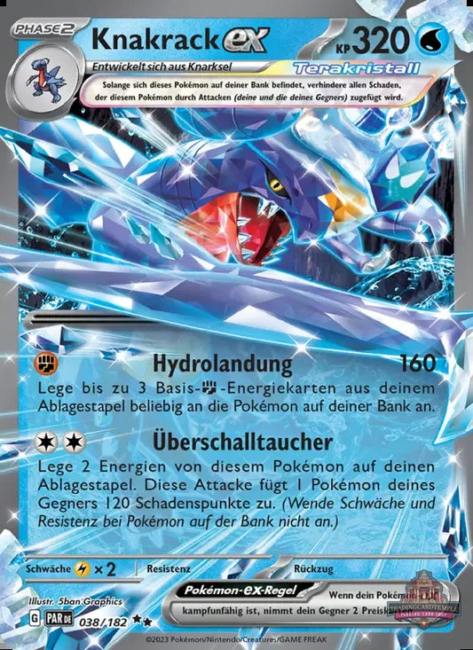 Sammelkarten Pokemon Knakrack ex  038/182