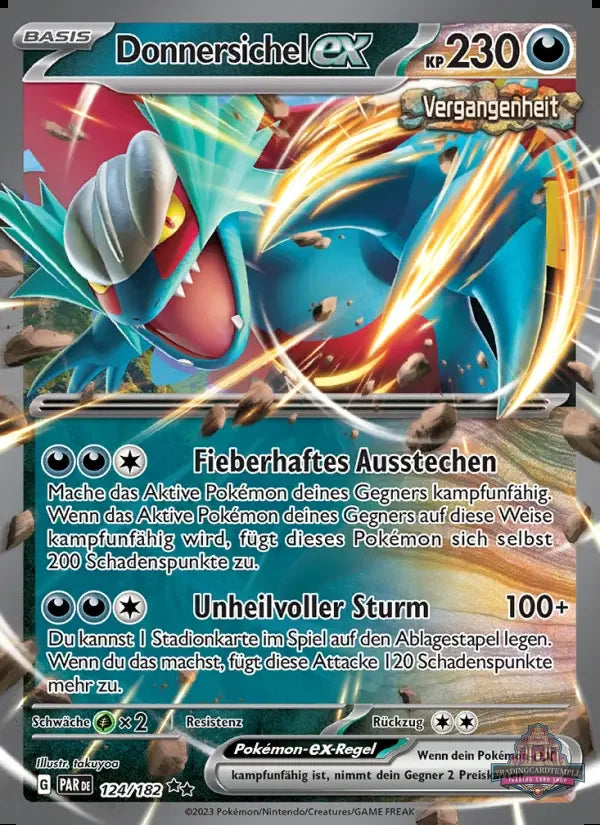 Sammelkarten Pokemon Donnersichel ex 124/182