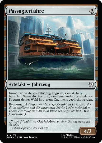 Sammelkarten MTG Passagierfähre SPM #170
