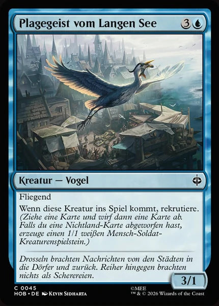 Sammelkarten MTG Plagegeist vom Langen See HOB #45 (DEU)