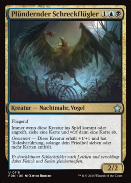 Sammelkarten MTG Plündernder Schreckflügler FDN #118 (DEU)