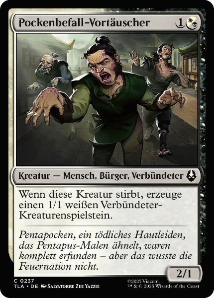 Sammelkarten MTG Pockenbefall-Vortäuscher TLA #237
