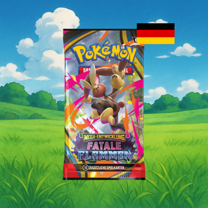 Pokemon Fatale Flammen Booster Deutsch TradingCard Temple