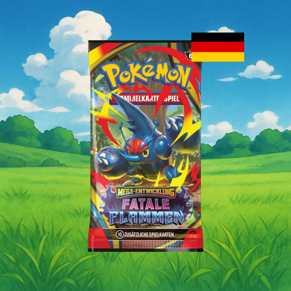 Pokemon Fatale Flammen Booster Deutsch TradingCard Temple