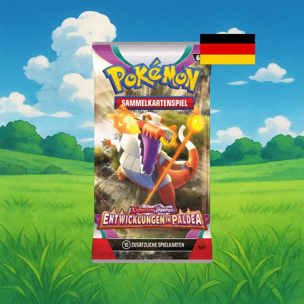 Pokemon Karmesin & Purpur Entwicklungen in Paldea Booster deutsch