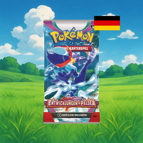 Pokemon Karmesin & Purpur Entwicklungen in Paldea Booster deutsch 