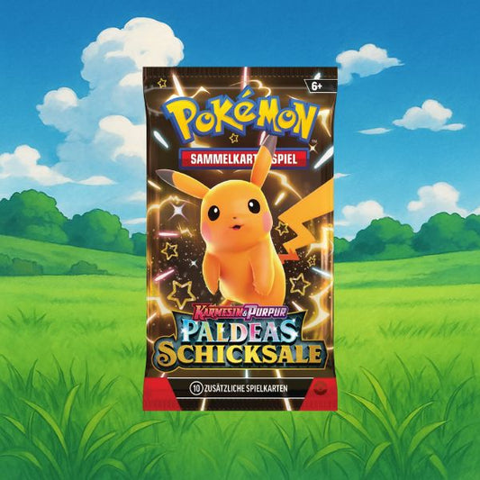 Pokemon Karmesin & Purpur Paldeas Schicksale Booster Pikachu