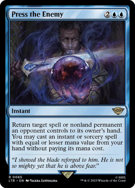 Sammelkarten MTG Press the Enemy LTR #065