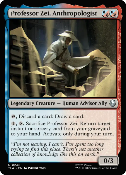 Sammelkarten MTG Professor Zei, Anthropologist TLA #238 Foil